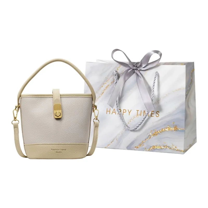 Miss Angel PU Shoulder Bag, Crossbody Bag, Handbag Women's Black/Yellow/Khaki/Pink-5