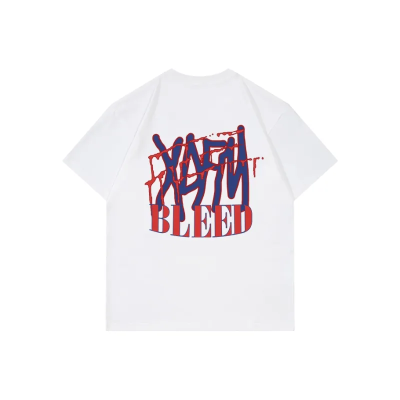 XDFM American Letter Bleeding Creative T Shirt Loose Fit Unisex-1