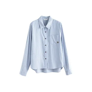 Tonlion Shirts Women's Blue