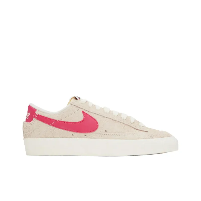 Nike Blazer Low '77 Anti Slip Wear Resistant Low Top Skateboard Shoes Women's Beige Pink-1