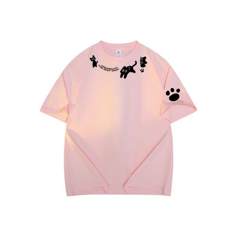 Caramella Drop Shoulder Sleeve T Shirt Women's-16