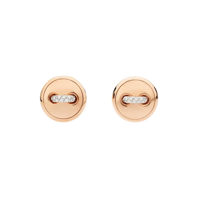 POMELLATO 18K White Gold Stud Earrings Unisex Rose Gold-0