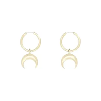 Marine Serre Tin Earrings Women's Gold