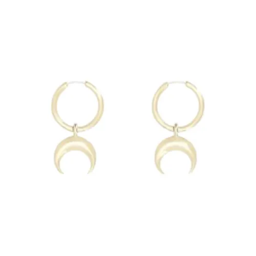 Marine Serre Tin Earrings Women's Gold