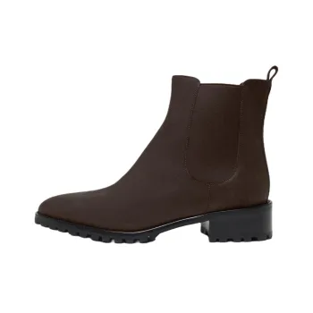 MANOLO BLAHNIK Chelata Short Chelsea Boots 3cm Women's Brown