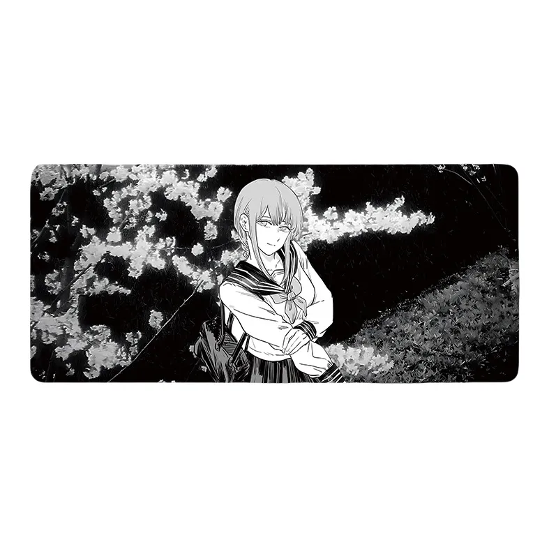 DANYIN Black White Anime Extra Large Minimalist Style Premium Desk Mat For Anime Esports Office, Washable Mouse Pads-27