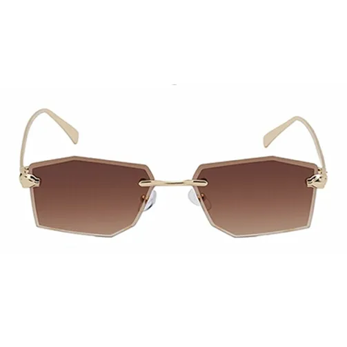 NOME Plastic Metal Irregular Shape Sunglasses Unisex-3