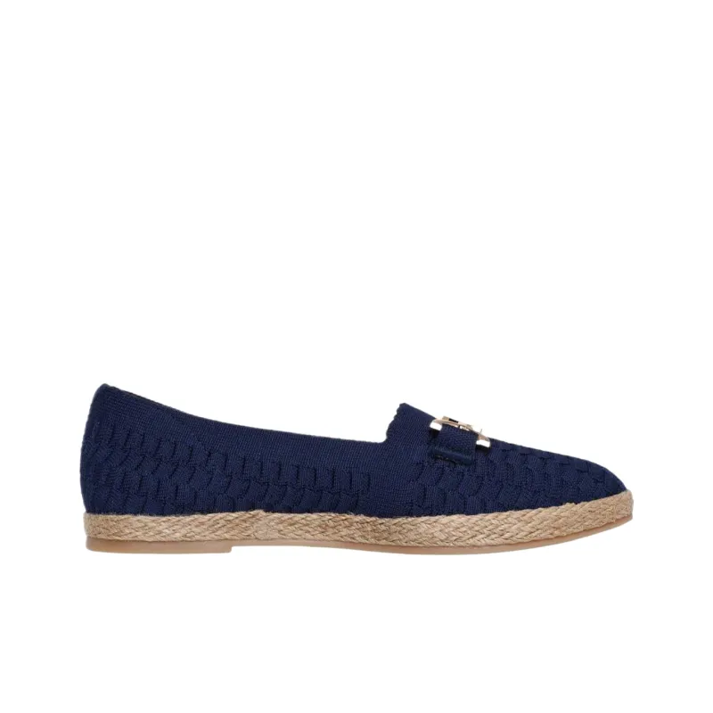 Skechers Cleo Jute Fashion Luncheon Low Top Casual Shoes Women's Blue-1