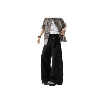 Fakeyoung Casual Pants Unisex Black