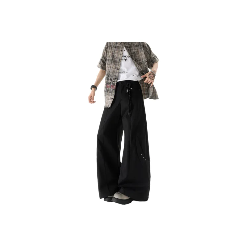 Fakeyoung Casual Pants Unisex Black-0