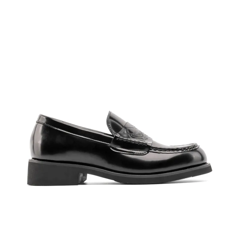 WEISHIBANGWEI Loafers Unisex Black-8