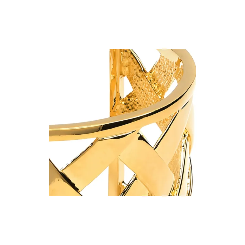 Kenneth Jay Lane Basketweave Cuff-1