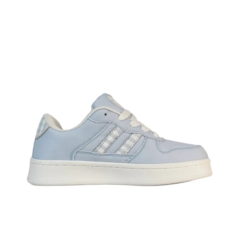 BKAE Slip Resistant, Abrasion Resistant, Breathable Low Top Skateboard Shoes Unisex Haze Blue-1
