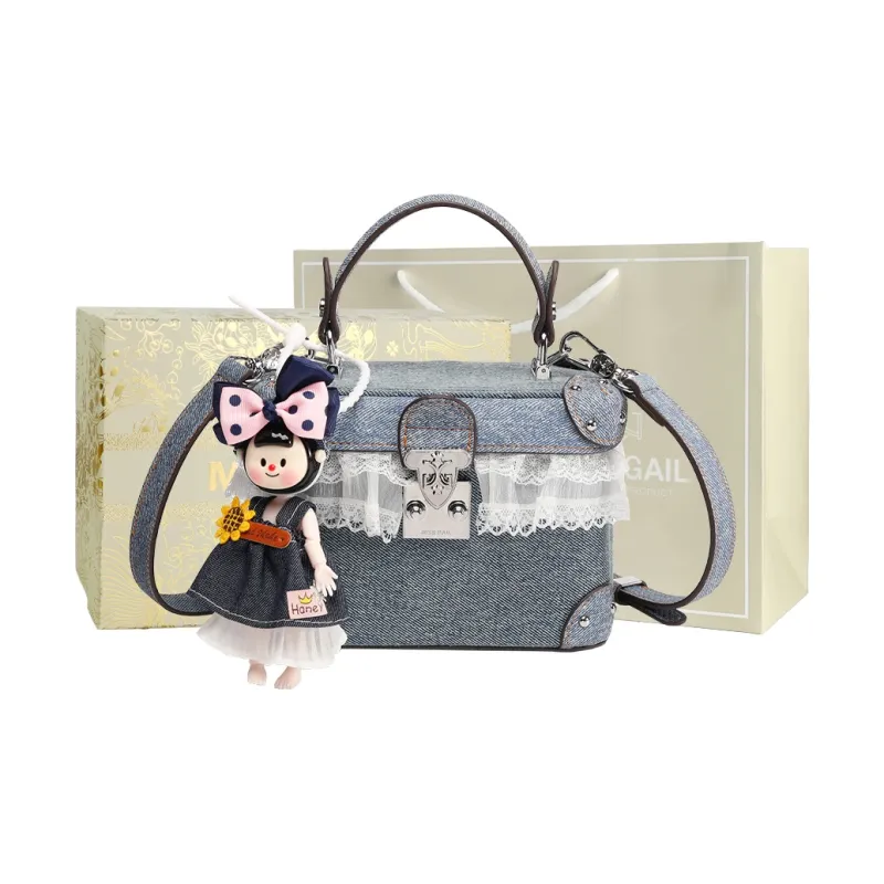 MISS GAIL Synthetic Leather Shoulder Bag, Crossbody Bag, Handbag Women's Blue-7