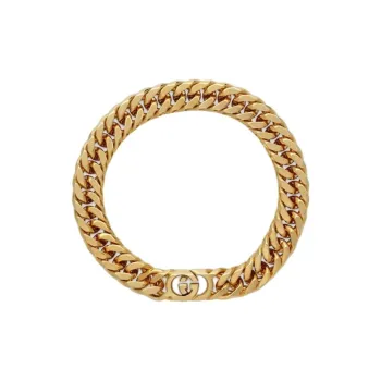 GUCCI Brass Necklaces Unisex Gold