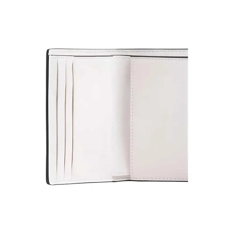 COACH Mira Artificial Leather With Cow Leather Wallet Trumpets Women's White-3