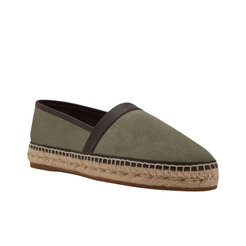 MANOLO BLAHNIK Nerano Espadrilles Men's Dark Green-2