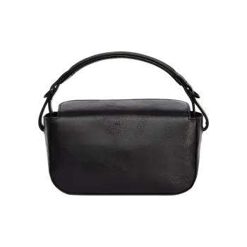 Yohji Yamamoto Leather Shoulder Bag, Crossbody Bag, Handbag Women's Black