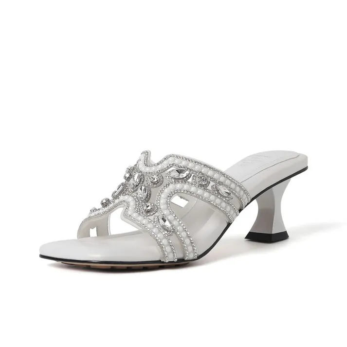 Schilling Rhinestone Abrasion Resistant Slide Slippers Women's-4