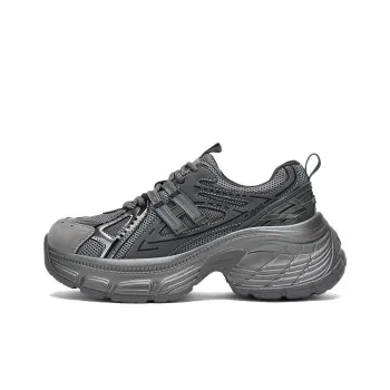 DAPHNE Low Top Chunky Sneakers Women's Gunmetal Gray