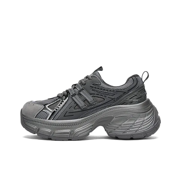 DAPHNE Low Top Chunky Sneakers Women's Gunmetal Gray-0