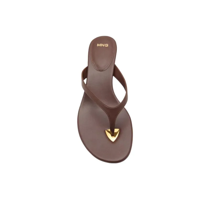 MANGO Abrasion Resistant Flip Flops Women's Brown-3