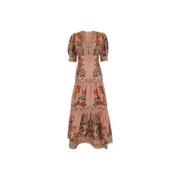 Farm Rio Short sleeve Maxi Dress