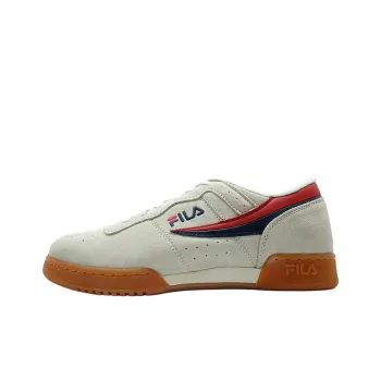 FILA Original Fitness Slip Resistant And Breathable Low Top Skateboard Shoes Men's Beige