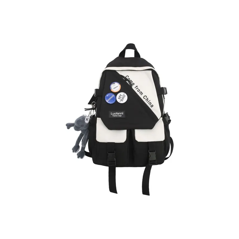 H YXIANG Nylon Backpack Regular Unisex Multicolor-0