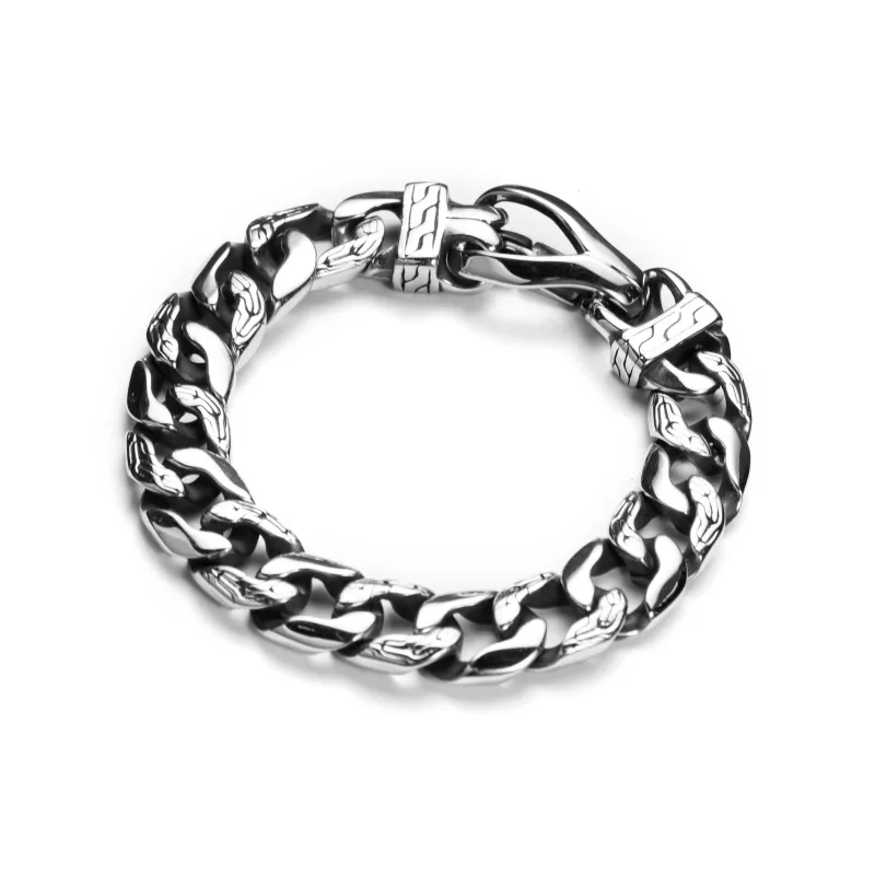 ACIUM Steel, Black Silver Bracelets Unisex-1