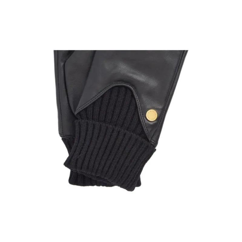 BARBOUR Sheepskin Gloves Women's Black-2