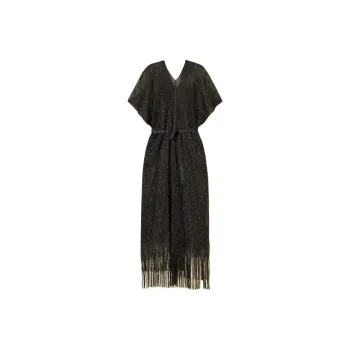 TWINSET MILANO SS25 Shawl Wrap Skirt Women's Black