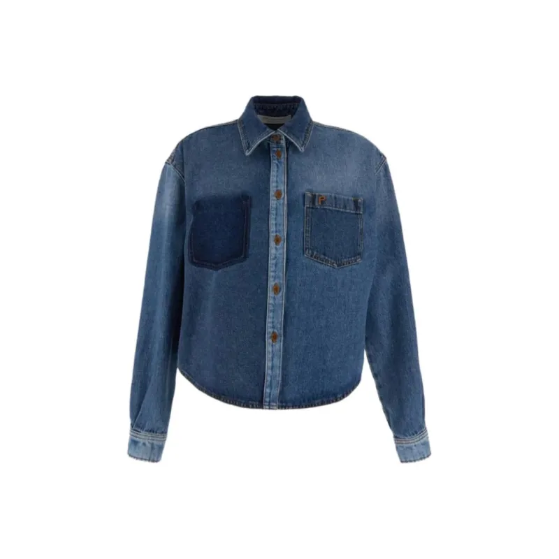 PHILOSOPHY DI LORENZO SERAFINI Denim Jacket Women's Blue-0