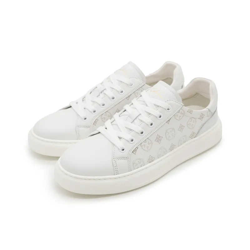 Satchi Low Top Skateboard Shoes Men's White-4