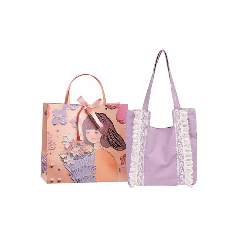 PARK DANCE Canvas Bag, Shoulder Bag Regular Women's Multicolor-0