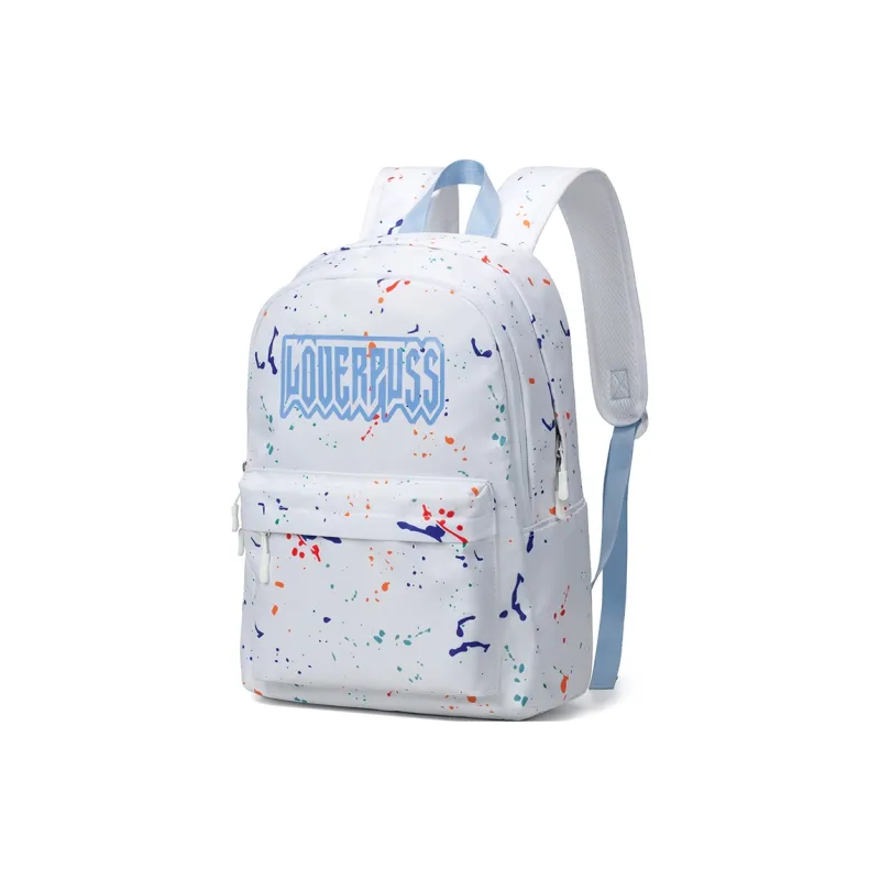 NOT ME Fabric Backpack Regular Unisex Spray Paint White-0