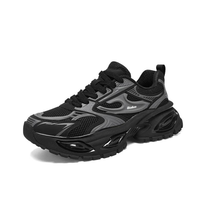 BAKE Slip Resistant And Breathable Low Top Chunky Sneakers Men's-5