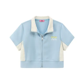 CHUU Cropped Coats Women's Baby Blue