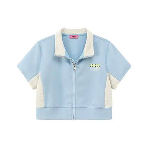 CHUU Cropped Coats Women's Baby Blue