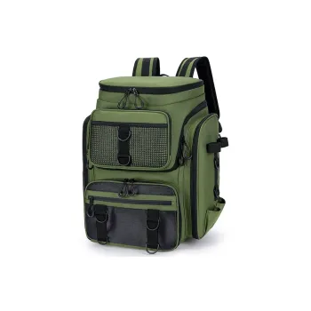 VIHUS Oxford Backpack Regular Unisex Green/Black/Khaki