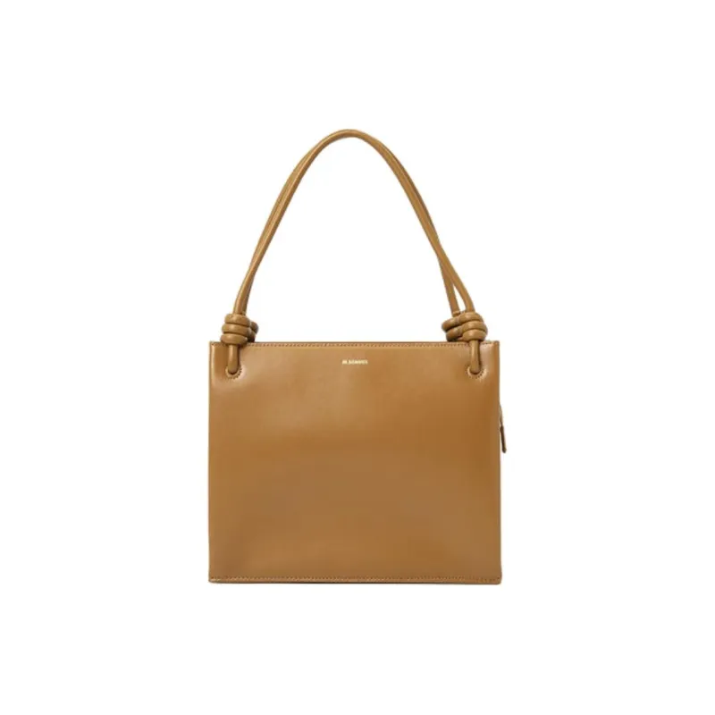 JIL SANDER Leather One Shoulder Handbag Women's Brown-0