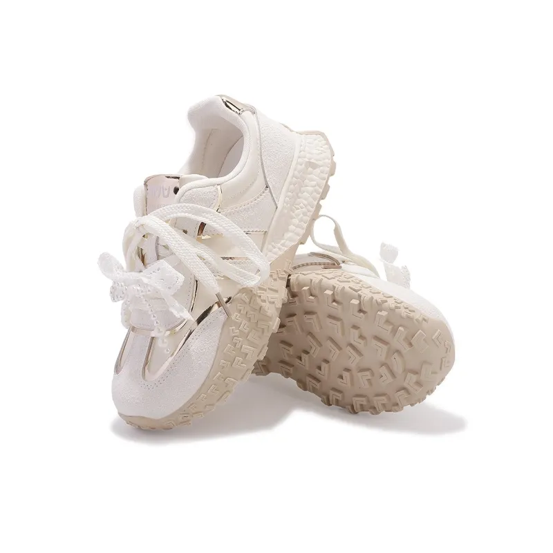 Shen Linsen Anti Slip Wear Resistant Low Top Casual Shoes Women's Beige-5