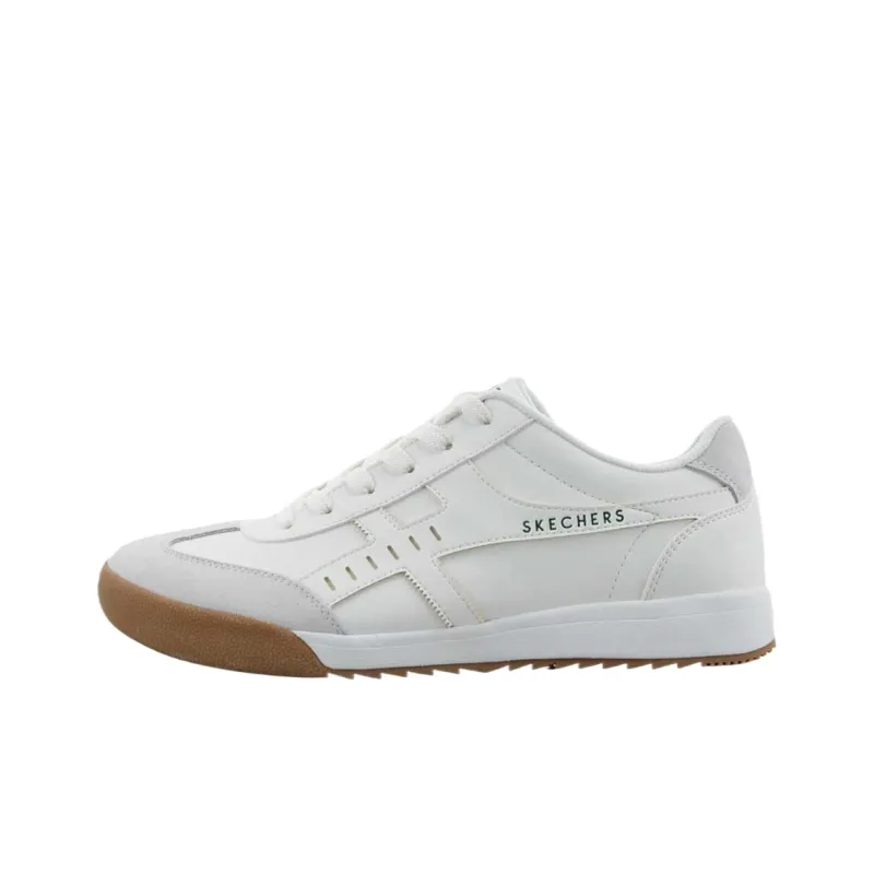 Skechers ZINGER Low Top Skateboard Shoes Men's White-0