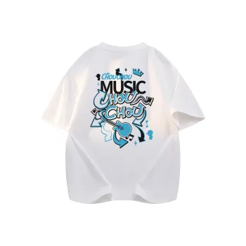 CHOUCHOUS Drop Shoulder Sleeve T Shirt Women's