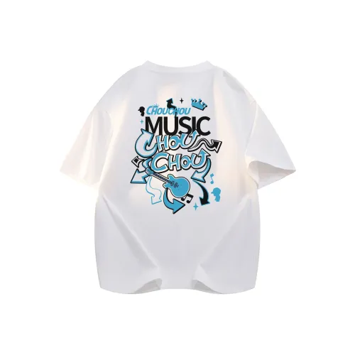 CHOUCHOUS Drop Shoulder Sleeve T Shirt Women's