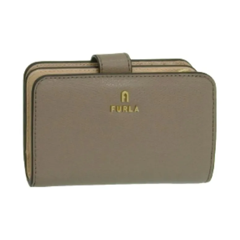 Furla Leather Wallet Regular Women's Mortar Gray-1