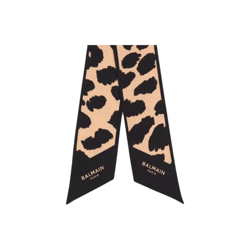 BALMAIN Leopard print Silk Bandana-2