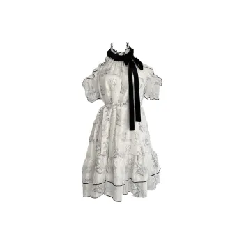 GUOZHEN Short Sleeved Dress Women's