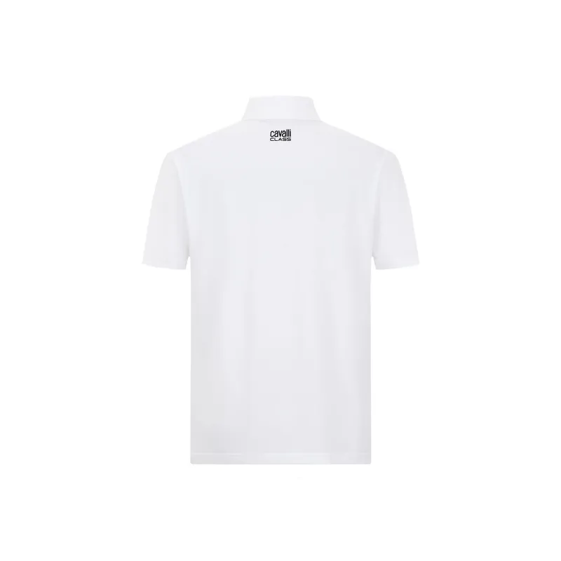 Cavalli Class Polo Shirts Men White-2