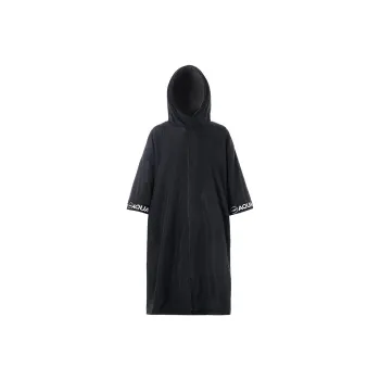 AQUAPLAY Quick Dry Robe Unisex Black